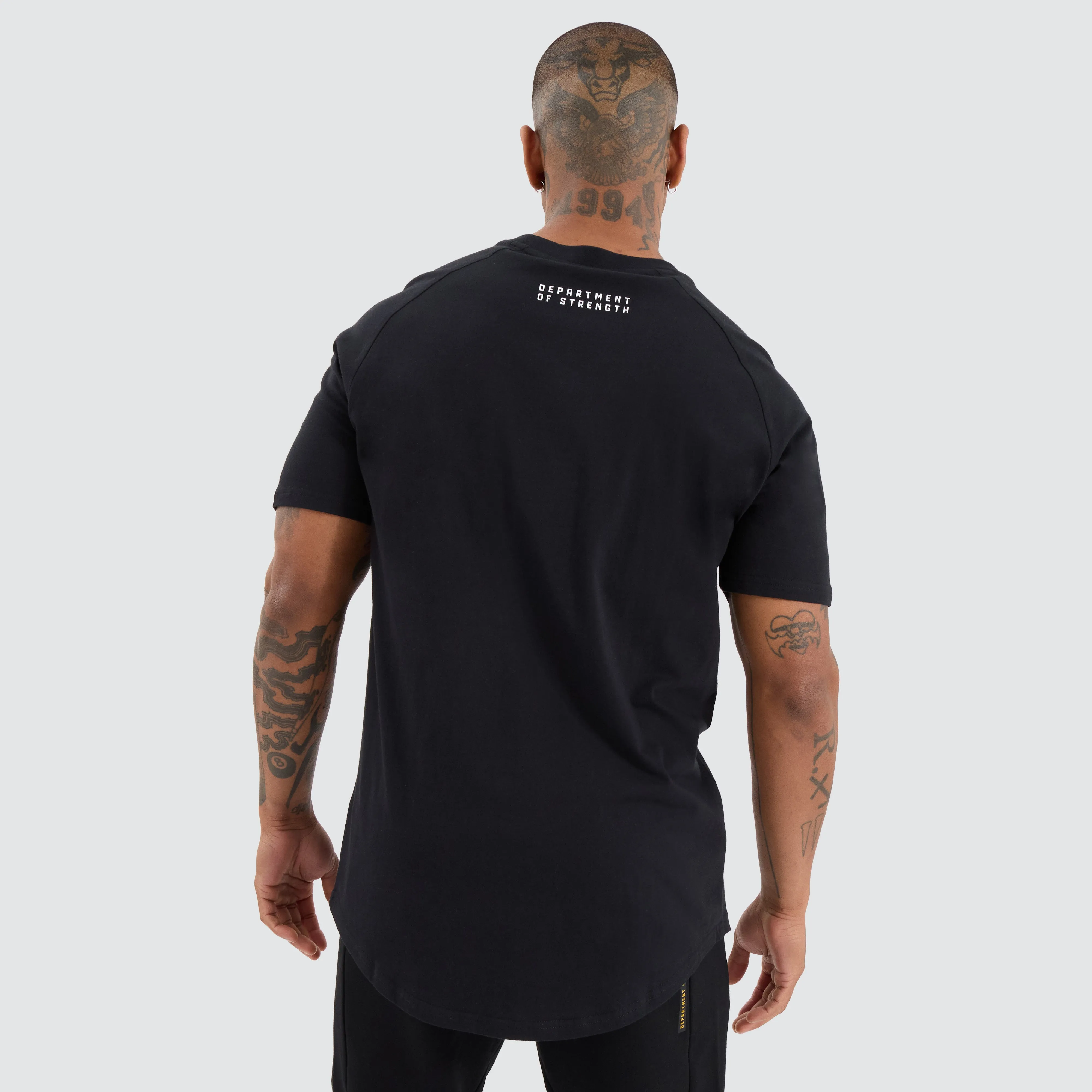 Vital Raglan Dual Curved Tee Jet Black sold by Neverland product image thumbnail 3
