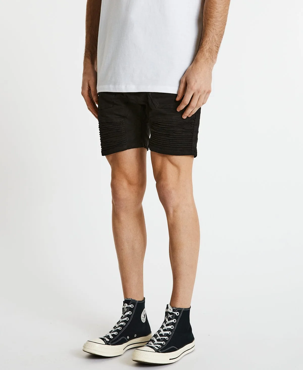 Carter Denim Shorts Jet Black sold by Neverland product image thumbnail 5