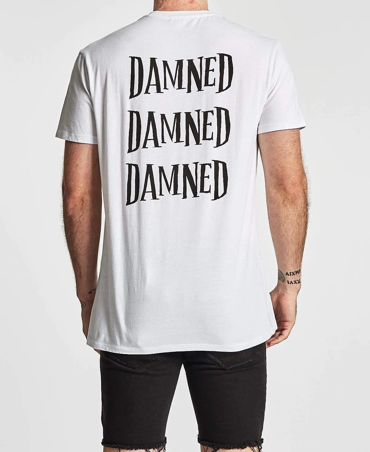 Damned Relaxed Fit T-Shirt White sold by Neverland product image thumbnail 2