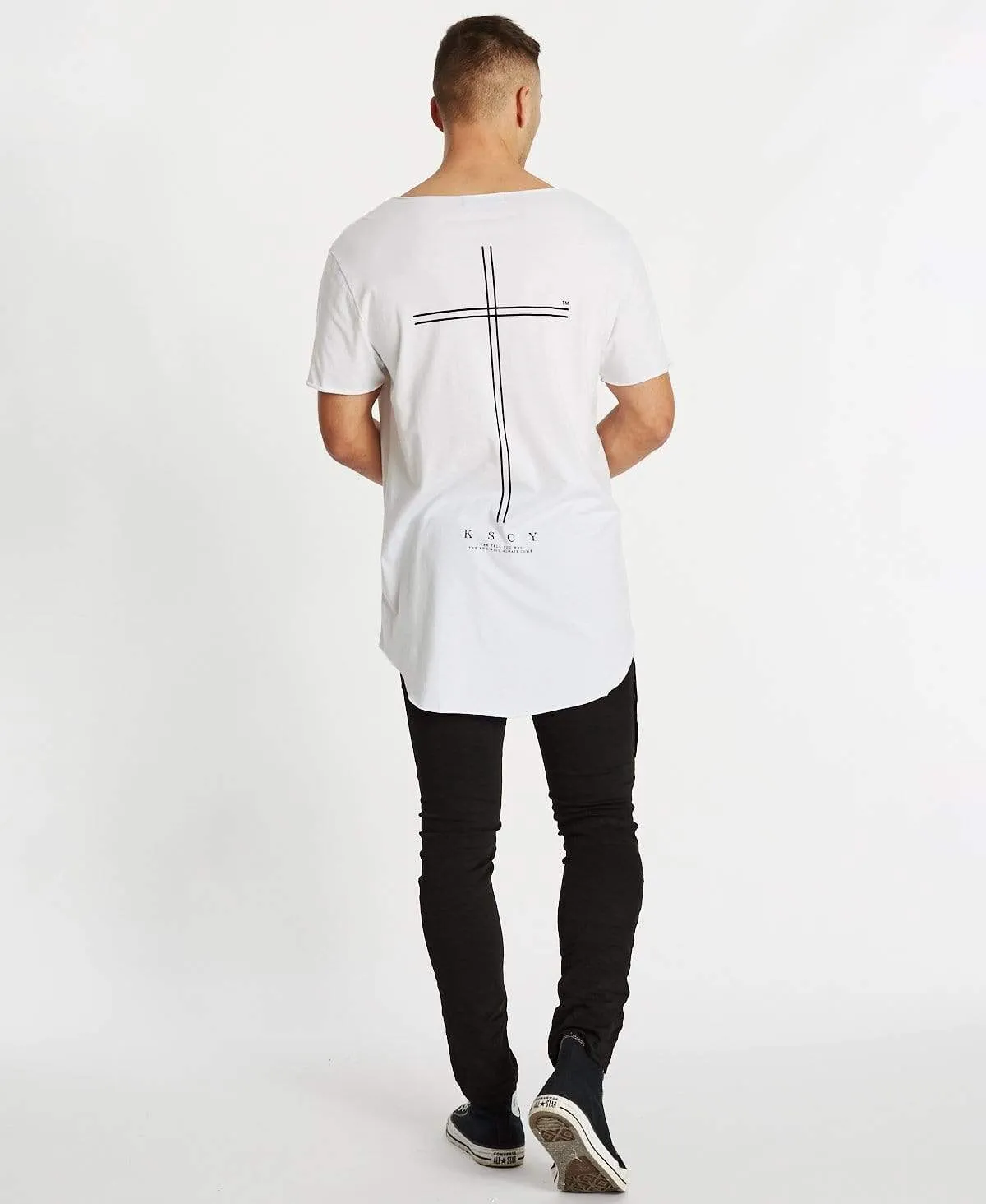 Undertow Raw V-Neck T-Shirt White sold by Neverland product image thumbnail 5