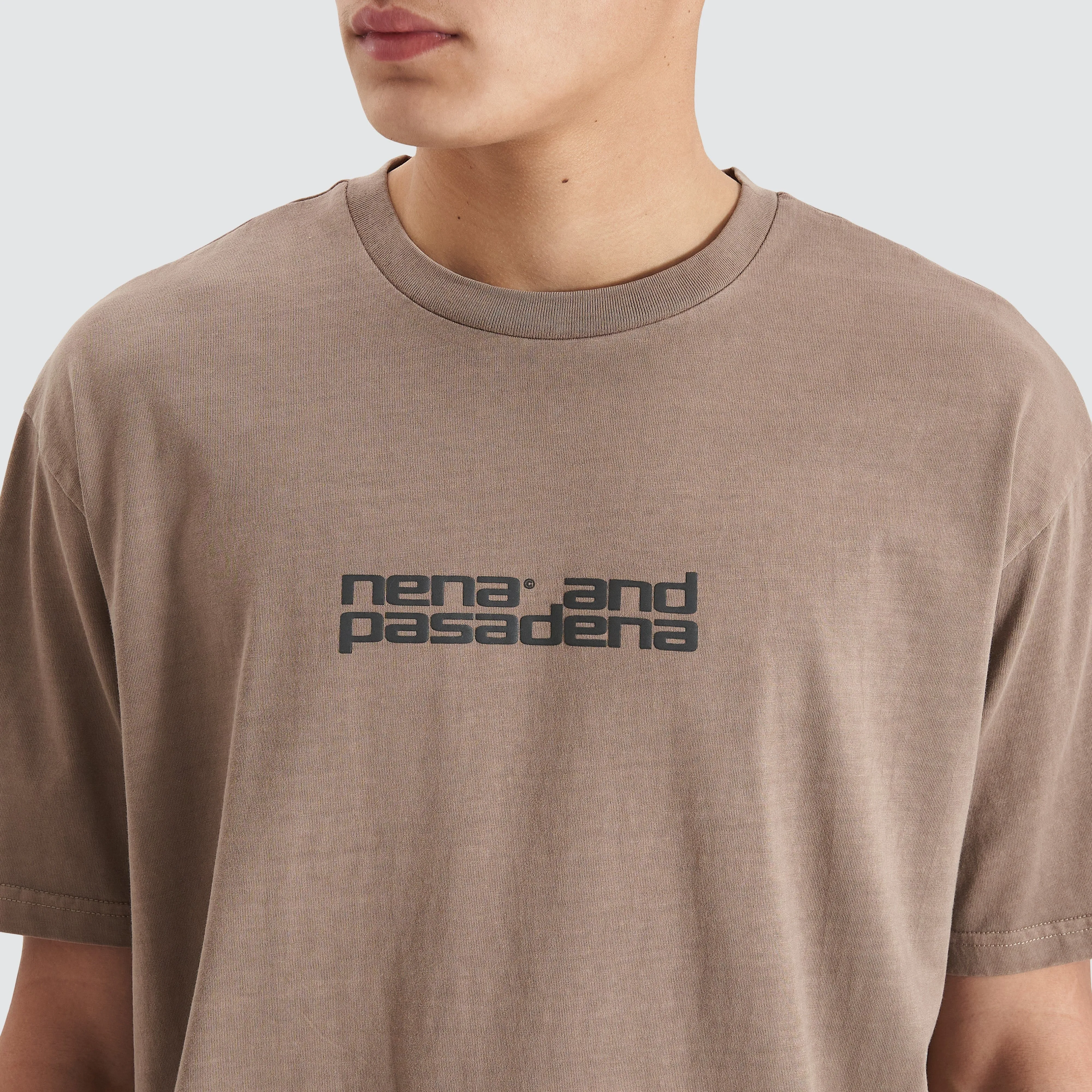 Post-Industrial Heavy Box Fit Tee Pigment Bark sold by Neverland product image thumbnail 2