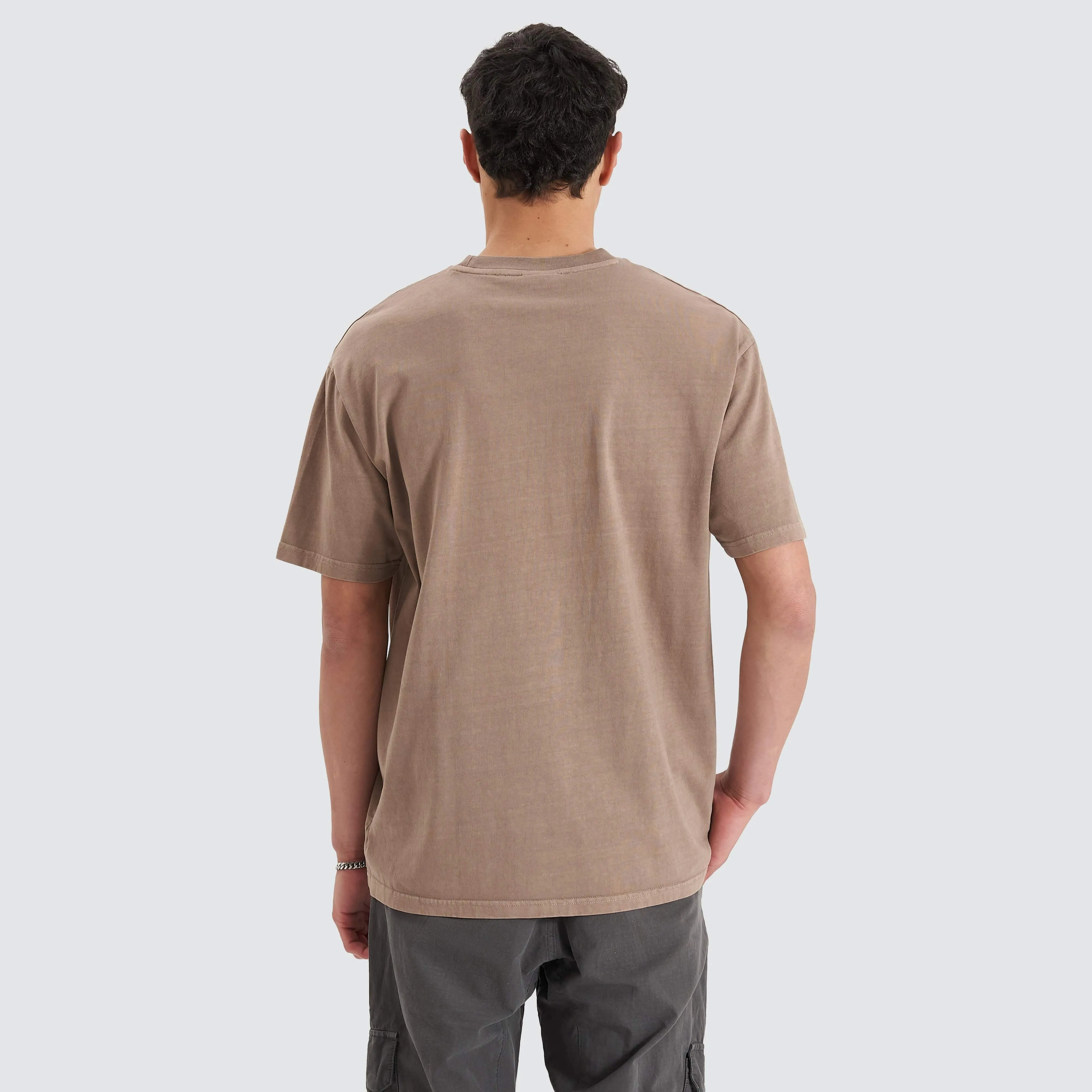 Post-Industrial Heavy Box Fit Tee Pigment Bark sold by Neverland product image thumbnail 4