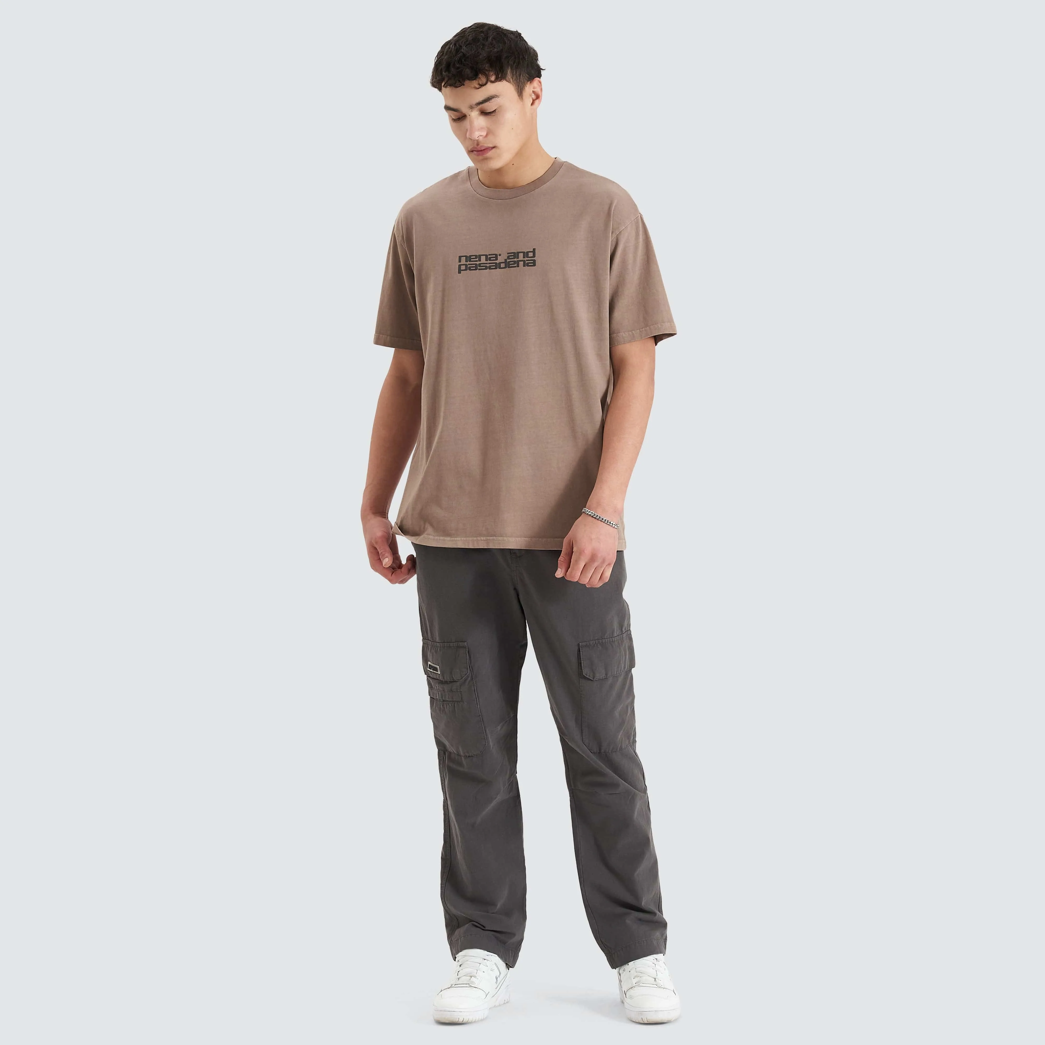 Post-Industrial Heavy Box Fit Tee Pigment Bark sold by Neverland product image thumbnail 3