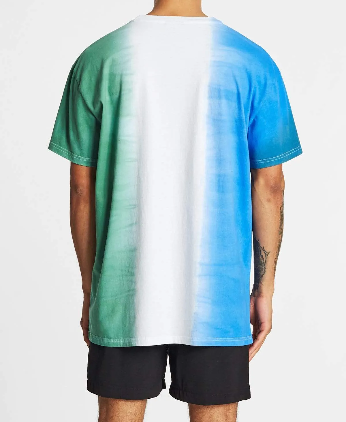 Hide Out Relaxed T-Shirt Blue/White/Teal sold by Neverland product image thumbnail 2