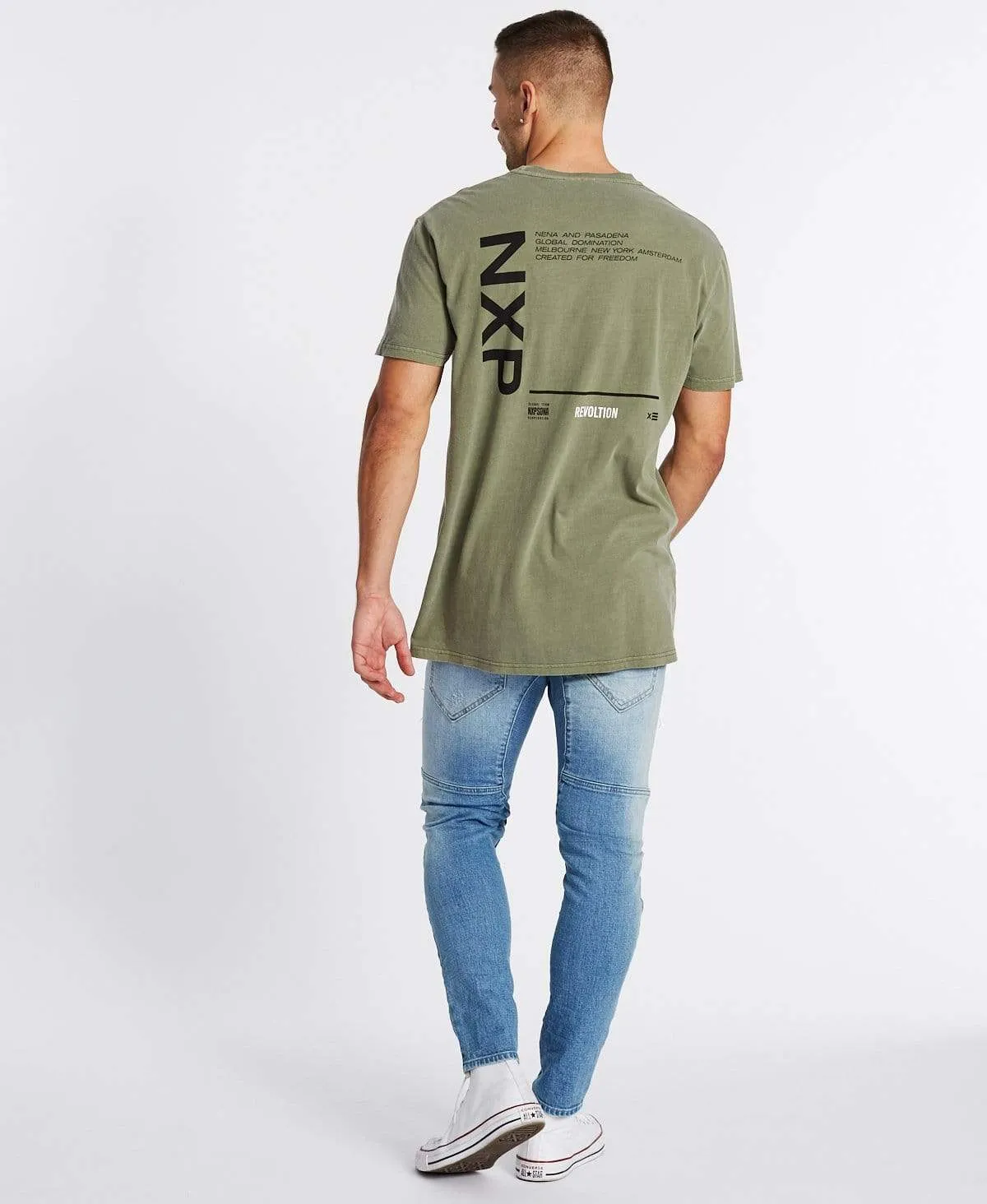 Amsterdam Relaxed Fit T-Shirt Pigment Khaki sold by Neverland product image thumbnail 5