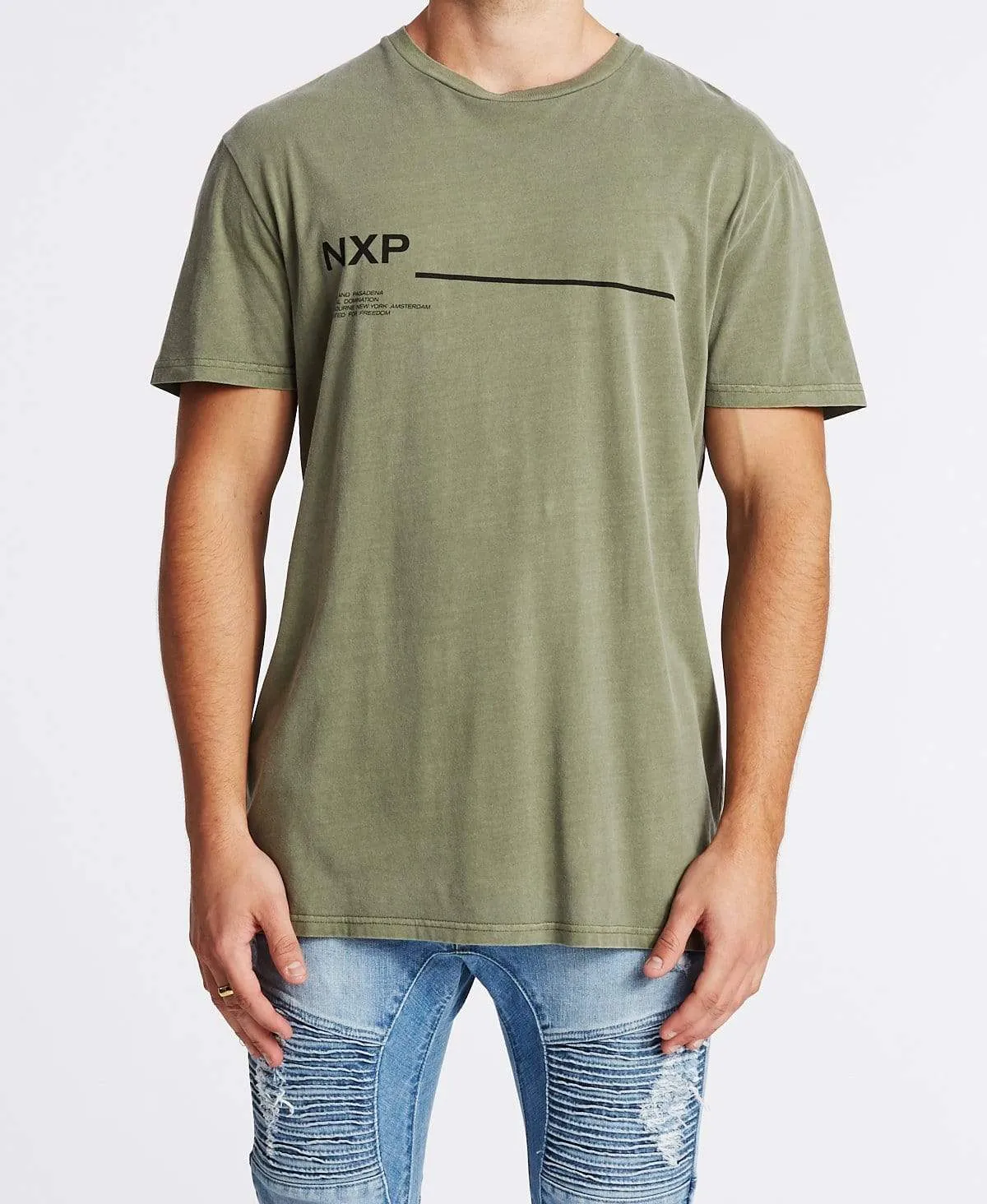 Amsterdam Relaxed Fit T-Shirt Pigment Khaki sold by Neverland product image thumbnail 2