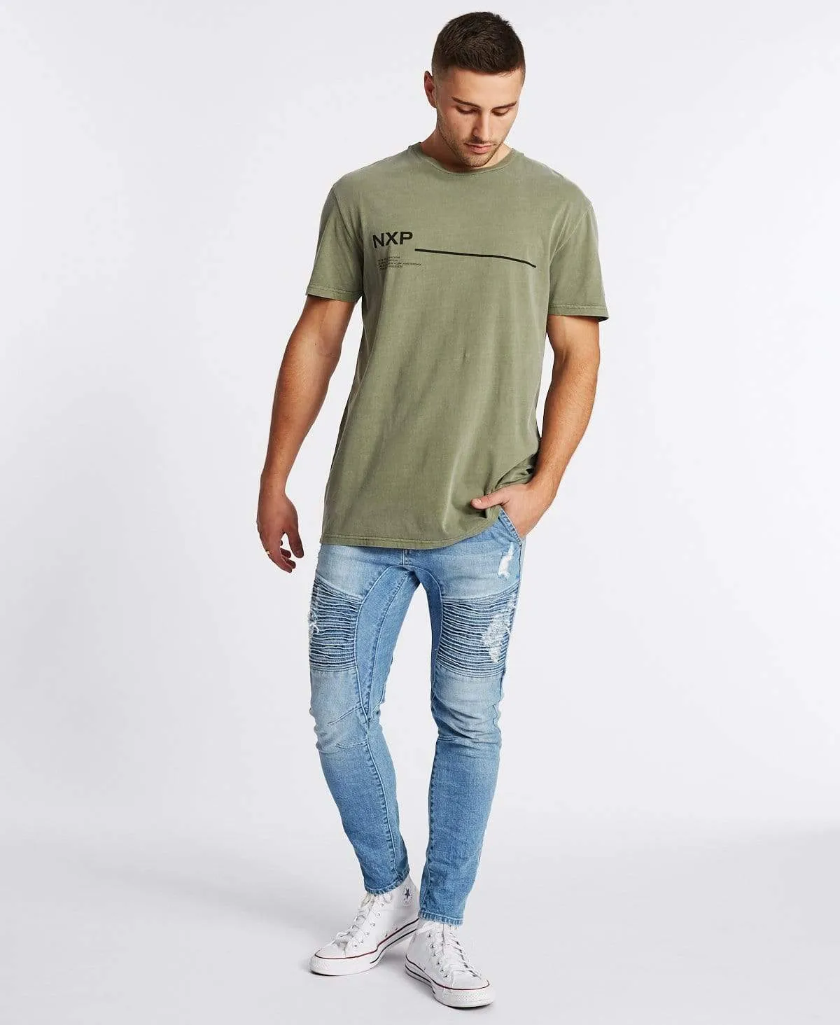 Amsterdam Relaxed Fit T-Shirt Pigment Khaki sold by Neverland product image thumbnail 4