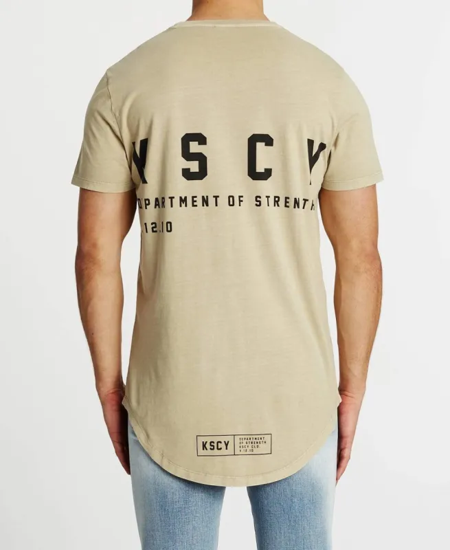 Union Dual Curved T-Shirt Pigment Sand sold by Neverland