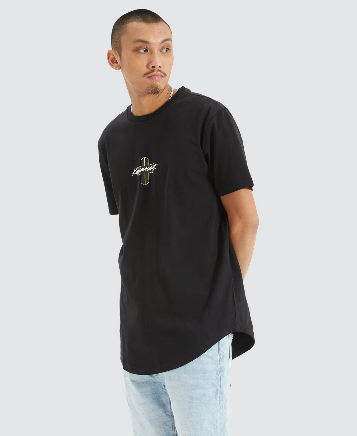 Gallows Dual Curved T-Shirt Jet Black sold by Neverland product image thumbnail 2