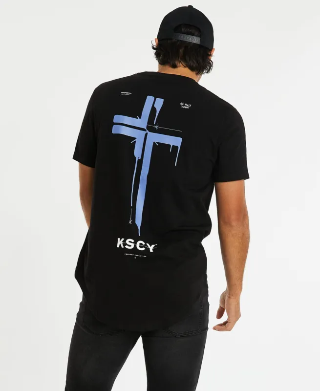 Cambria Dual Curved T-Shirt Jet Black sold by Neverland