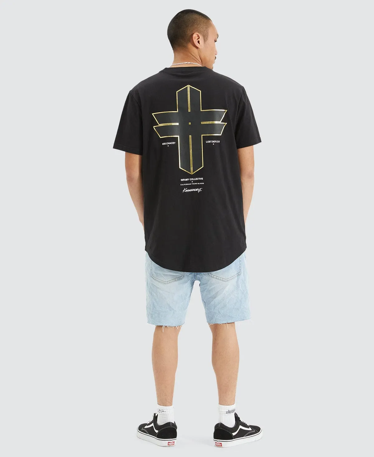 Gallows Dual Curved T-Shirt Jet Black sold by Neverland product image thumbnail 5