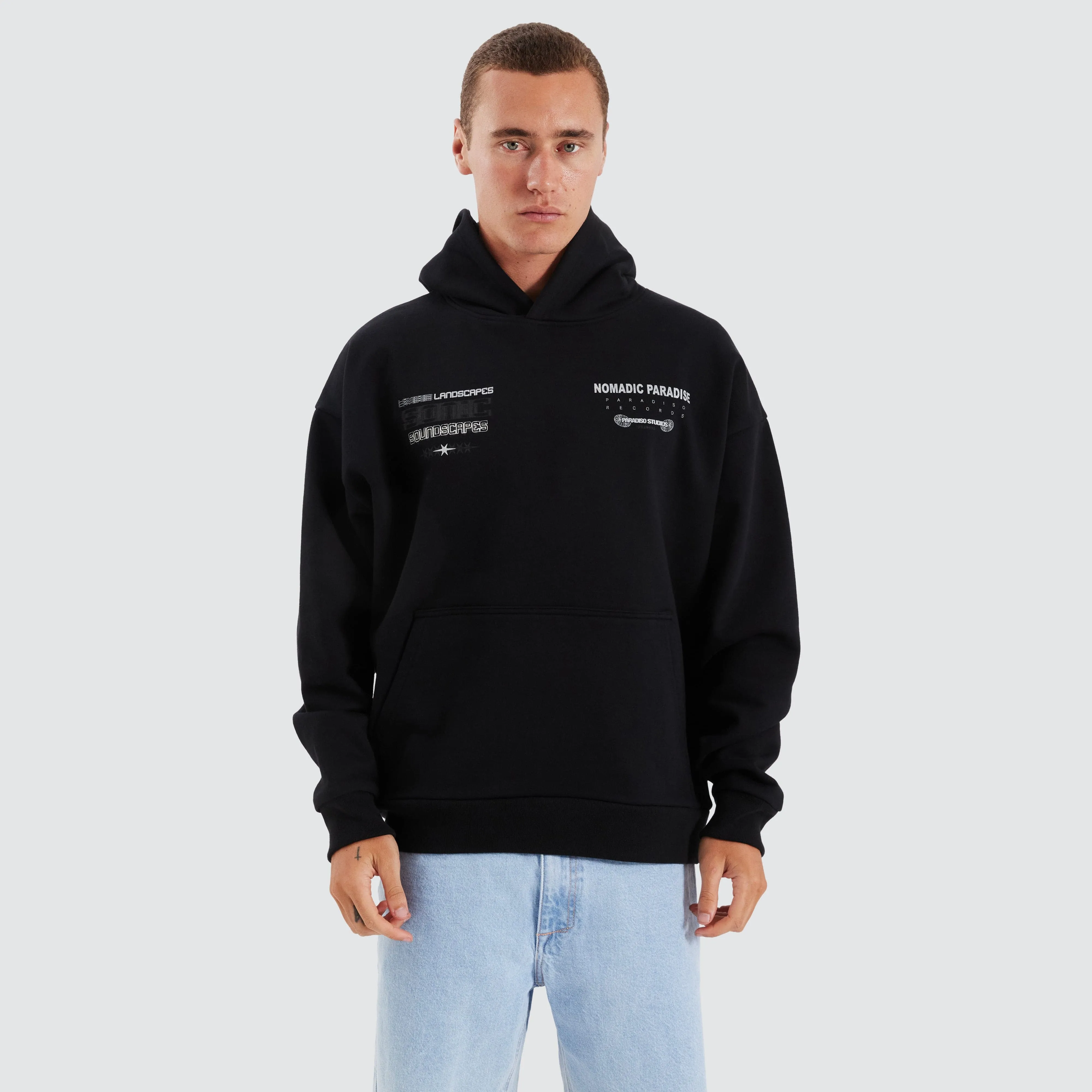 Studios Oversized Hoodie Anthracite Black sold by Neverland product image thumbnail 3