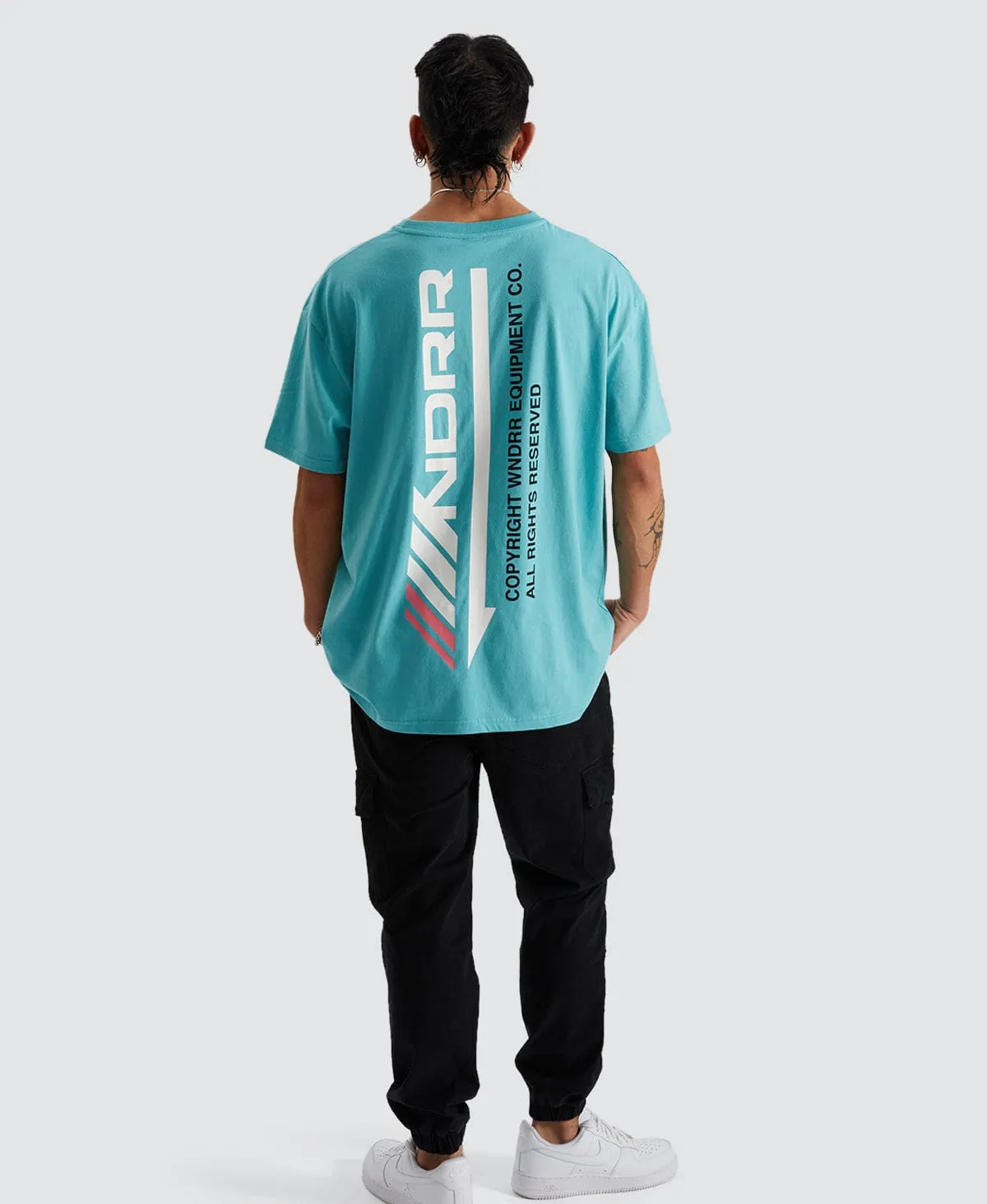 Detach Box Fit T-Shirt Teal Green sold by Neverland product image thumbnail 3