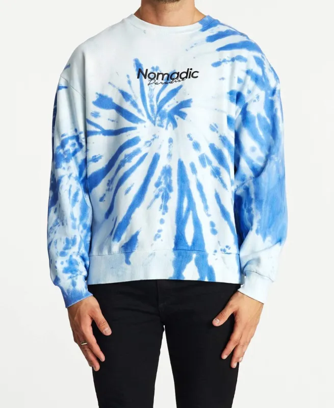 Continuous Relaxed Jumper Tie Dye Blue sold by Neverland