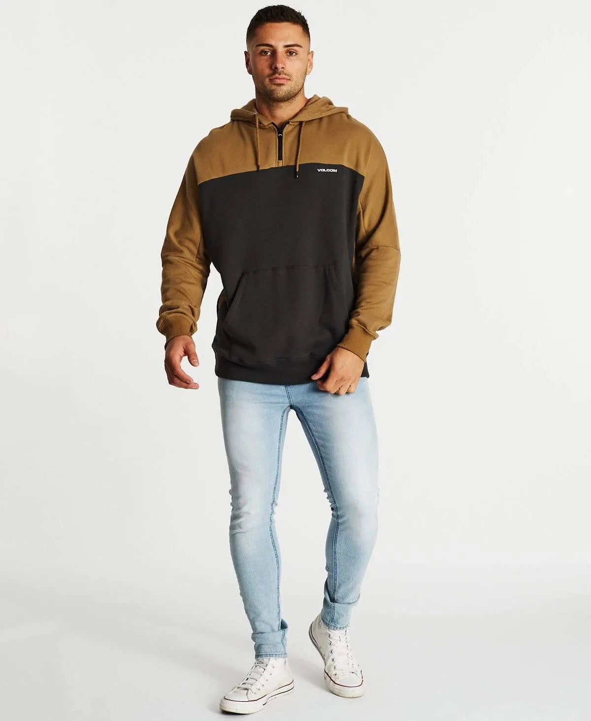 Single Stone Quarter Zip Hoodie Sanddune sold by Neverland product image thumbnail 4