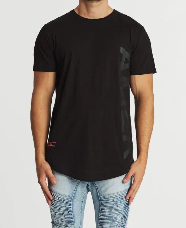 Boueux Dual Curved T-Shirt Jet Black sold by Neverland