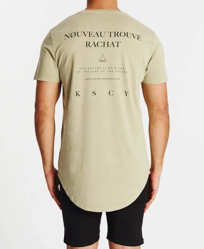 Sinner Dual Curved T-Shirt Acid Sand sold by Neverland
