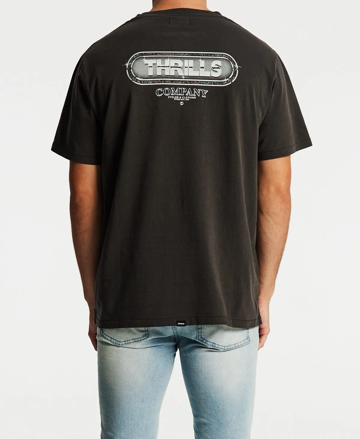 Gold Wing Merch Fit T-Shirt Vintage Black sold by Neverland product image thumbnail 2