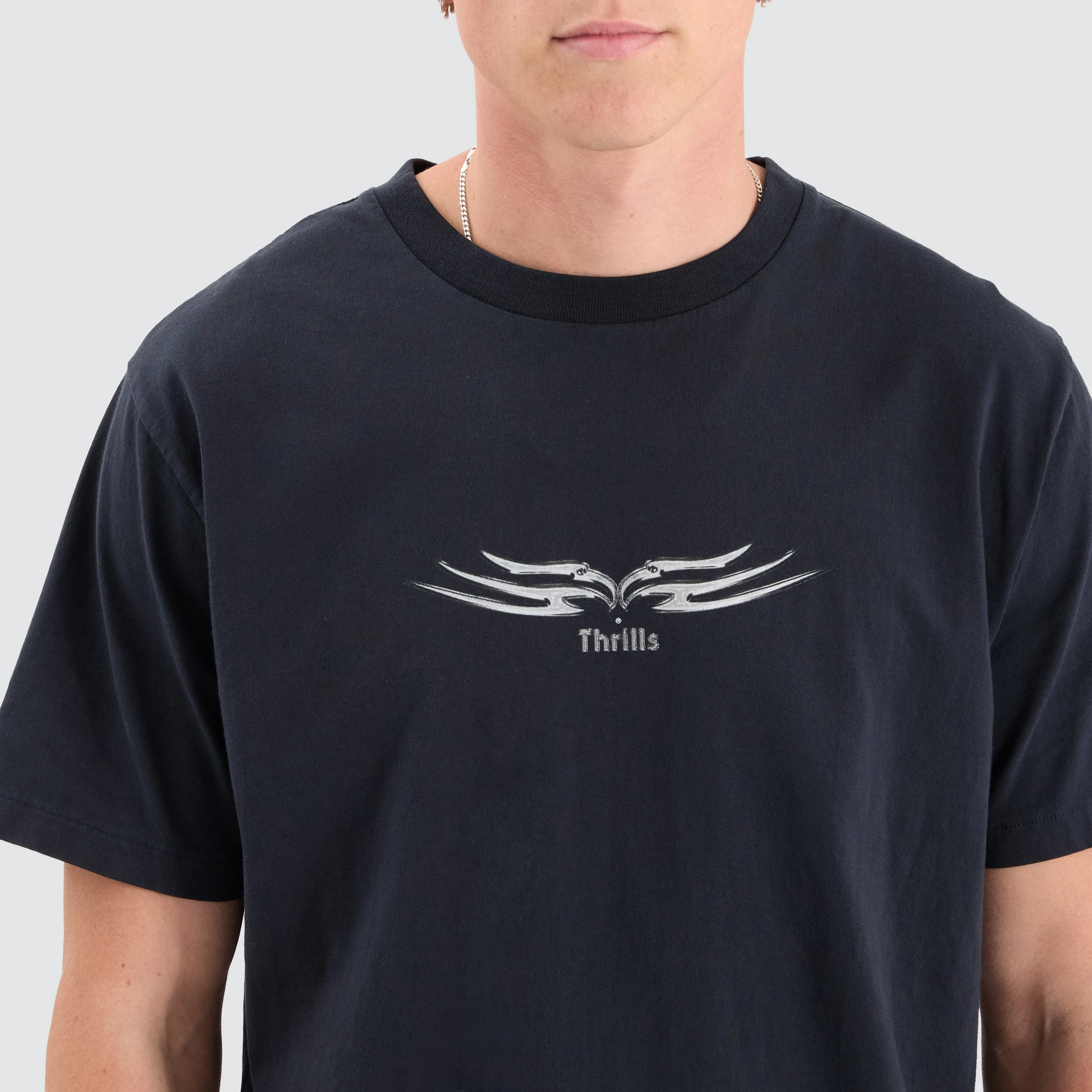 Easy Going Merch Fit Tee Twilight Black sold by Neverland product image thumbnail 2