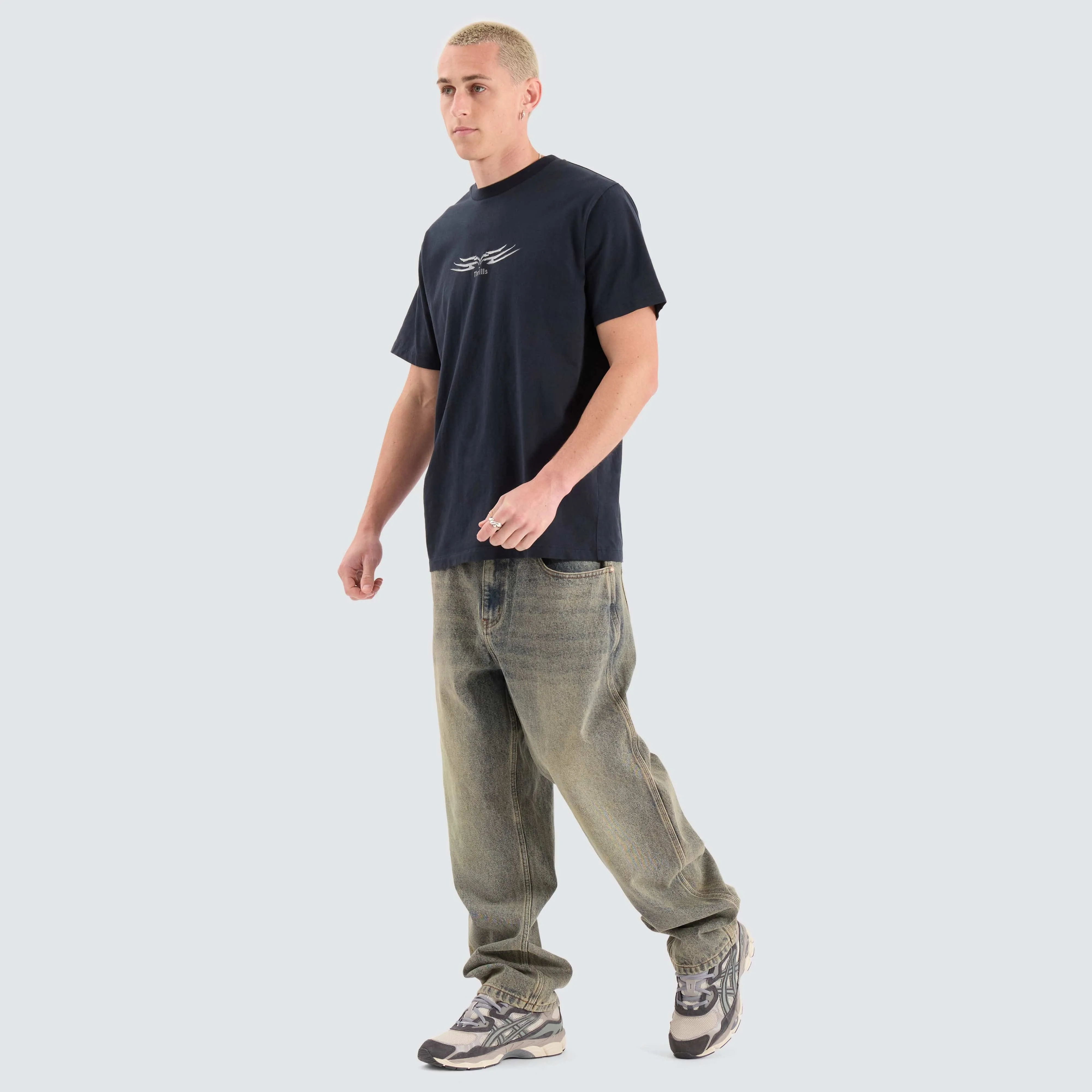 Easy Going Merch Fit Tee Twilight Black sold by Neverland product image thumbnail 4