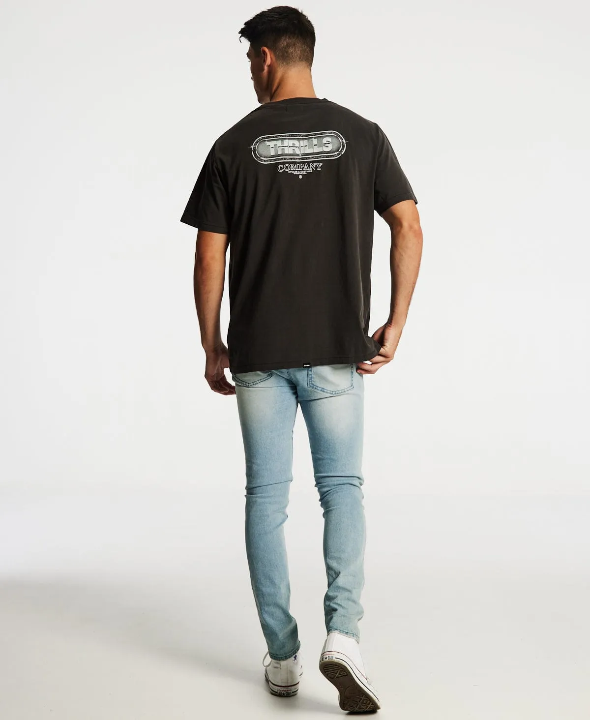 Gold Wing Merch Fit T-Shirt Vintage Black sold by Neverland product image thumbnail 4