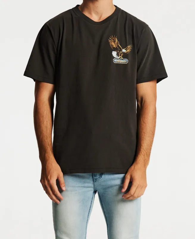 Gold Wing Merch Fit T-Shirt Vintage Black sold by Neverland