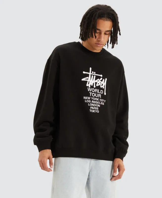 Solid World Tour Crew Jumper Black sold by Neverland