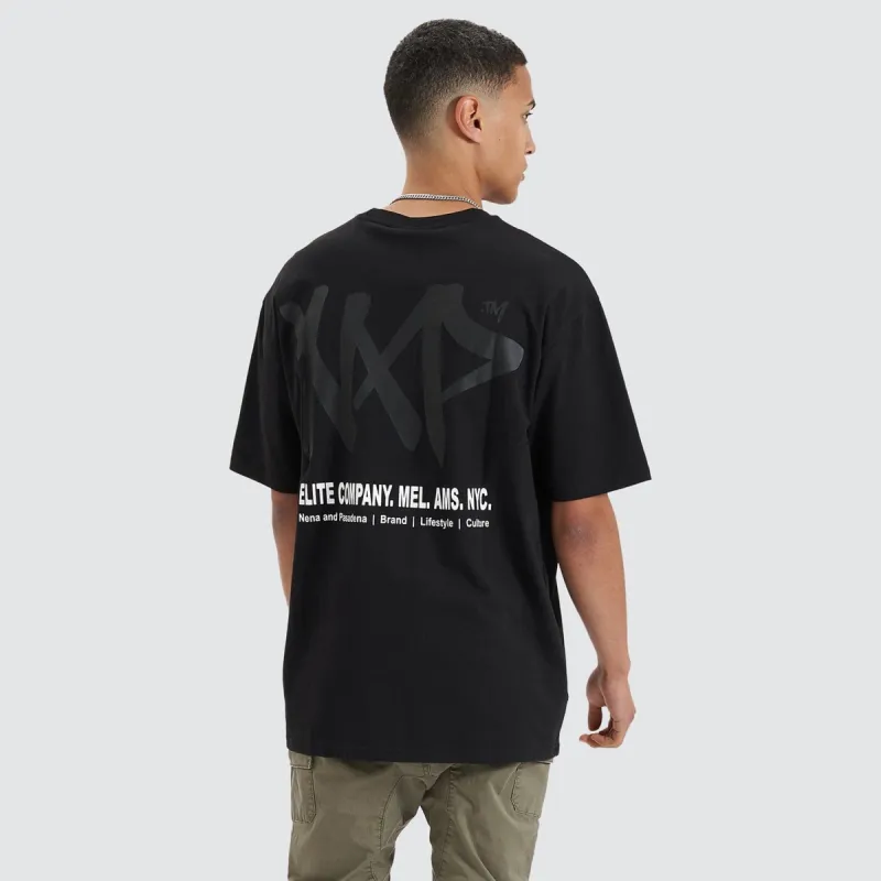 Never Heavy Tee Jet Black sold by Neverland