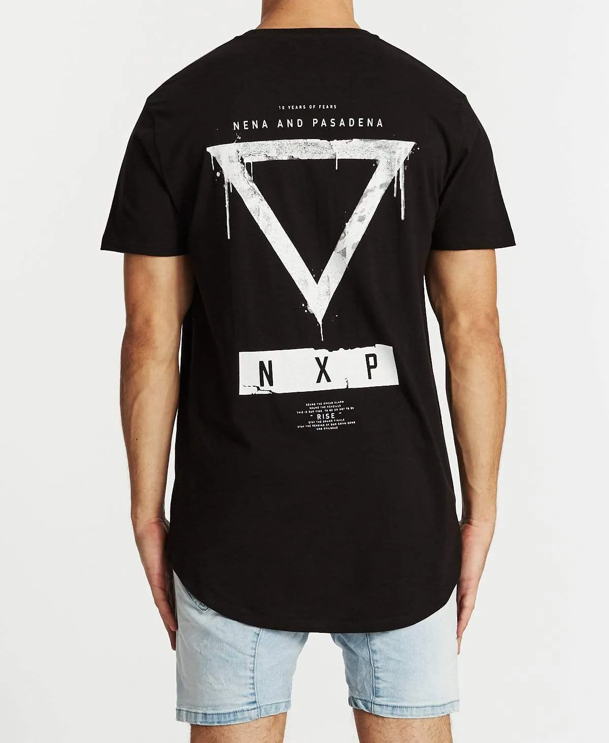 Rise Cape Back T-Shirt Jet Black sold by Neverland