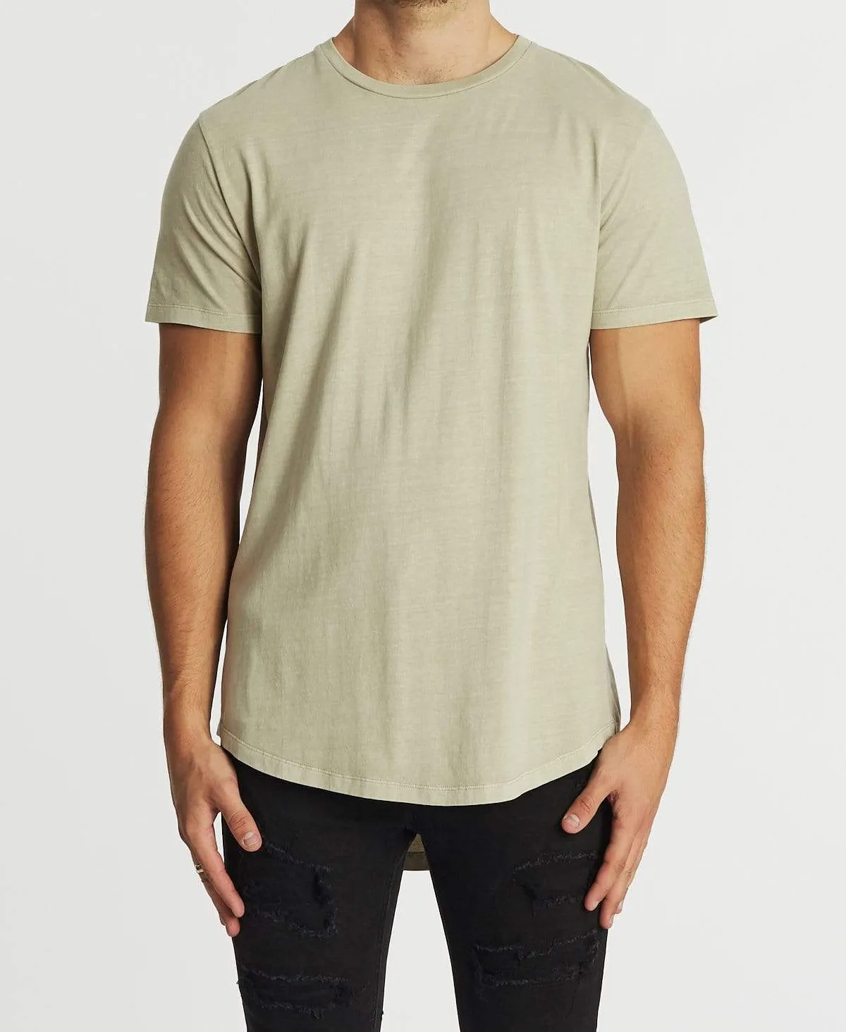 Higher Baseball T-Shirt Pigment Feather Grey sold by Neverland