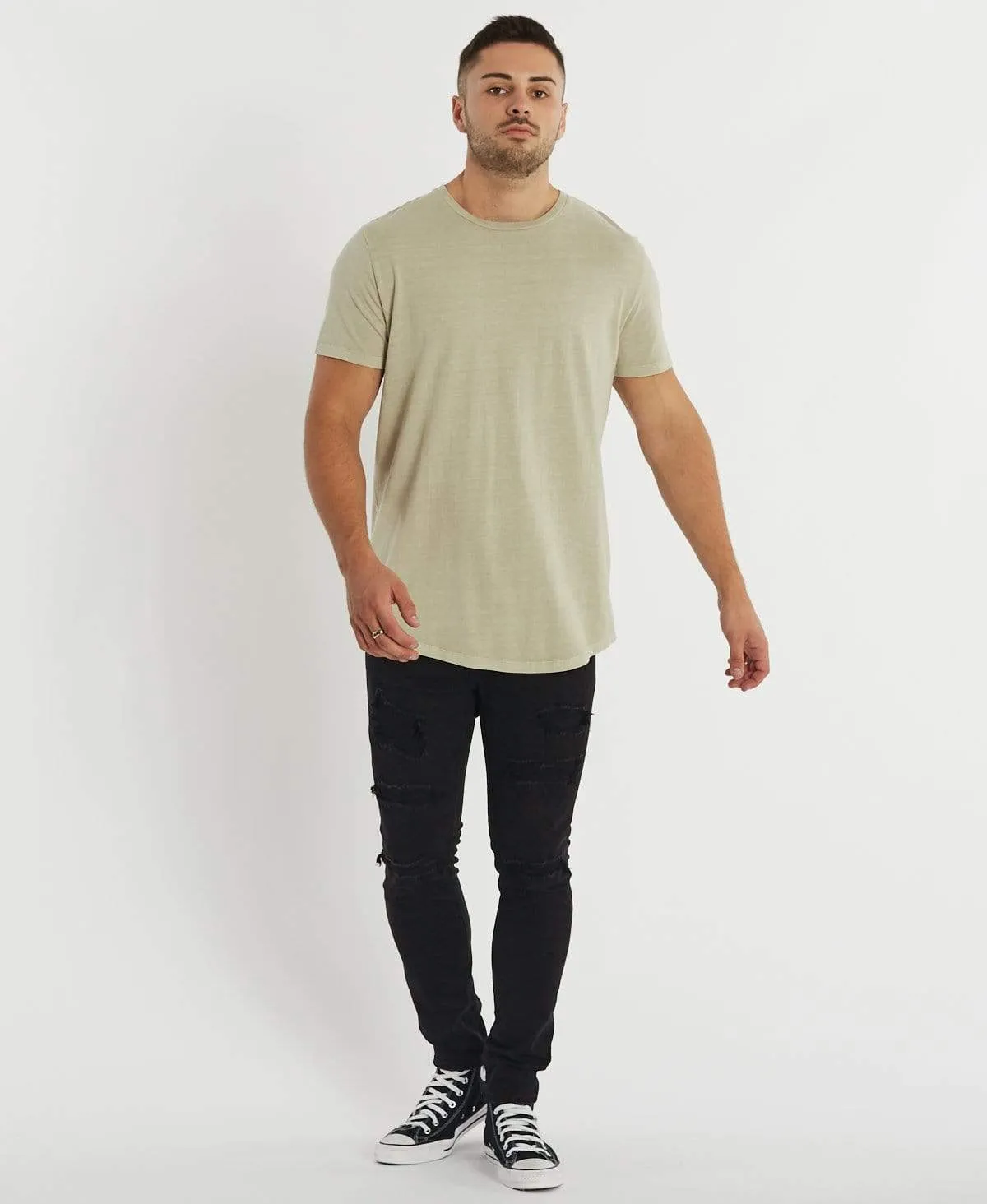 Higher Baseball T-Shirt Pigment Feather Grey sold by Neverland product image thumbnail 4