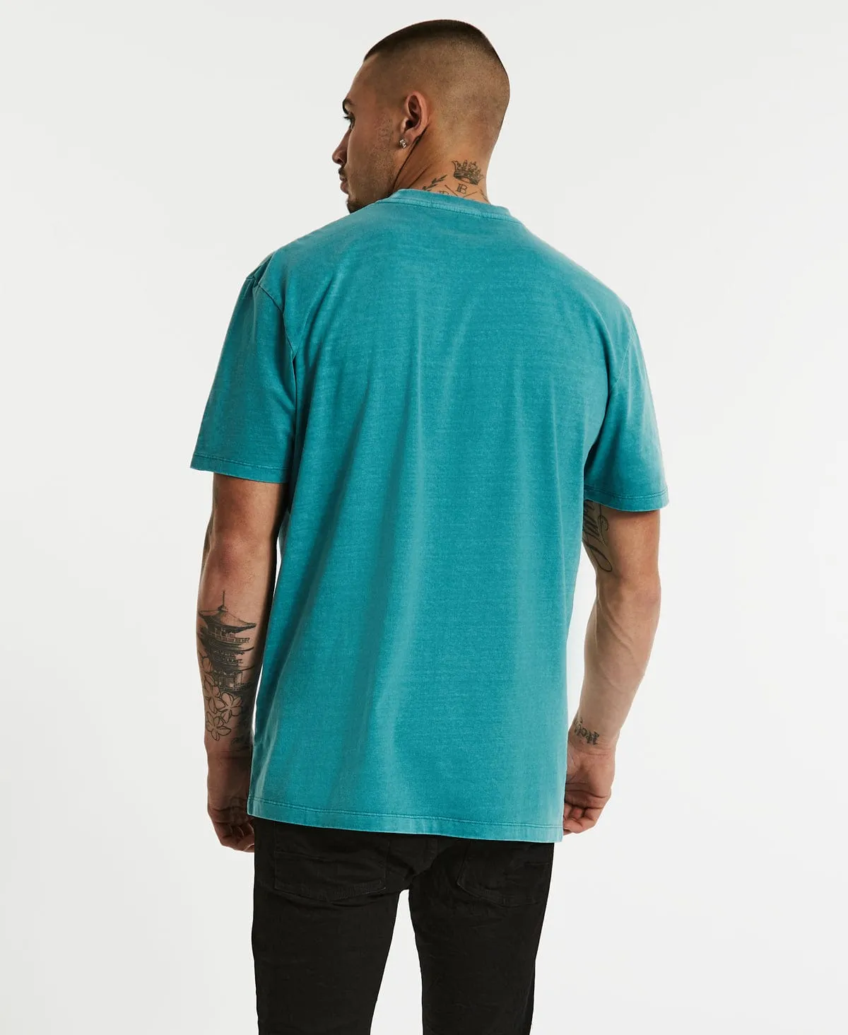 Ride On Relaxed T-Shirt Pigment Teal sold by Neverland product image thumbnail 2