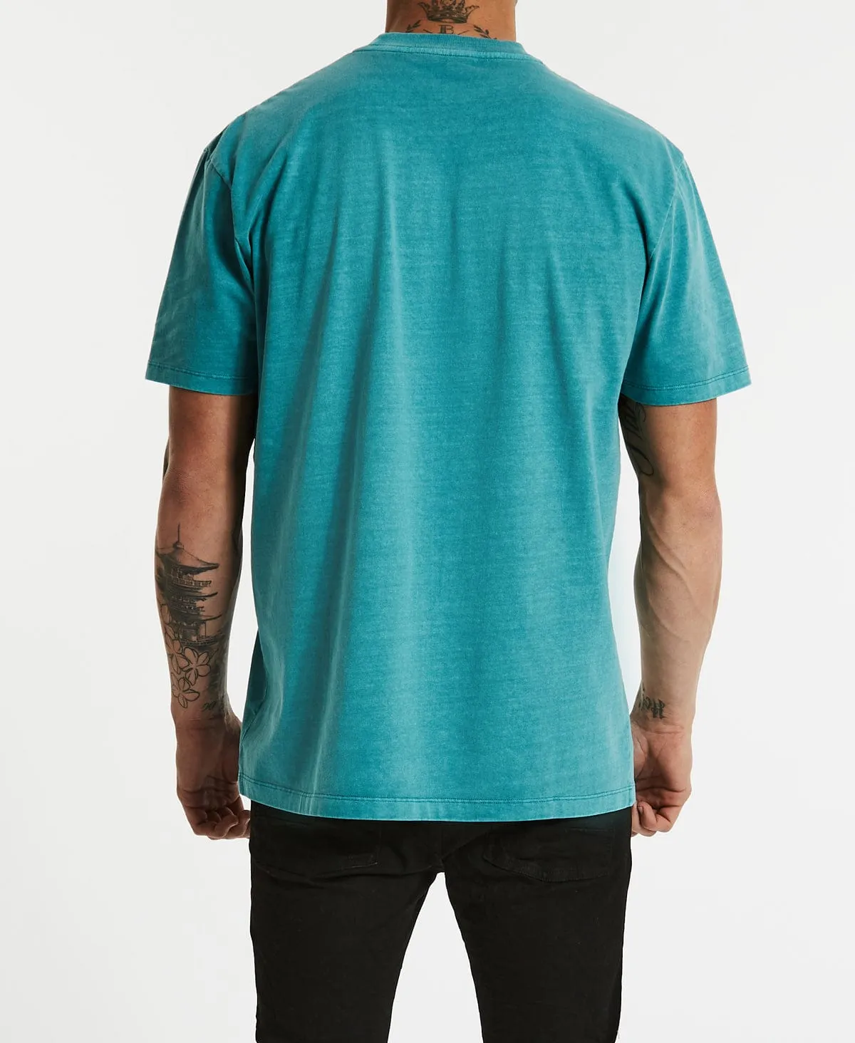 Ride On Relaxed T-Shirt Pigment Teal sold by Neverland product image thumbnail 5