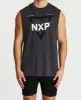 Imitation Scoop Back Muscle Tee Pigment Asphalt sold by Neverland