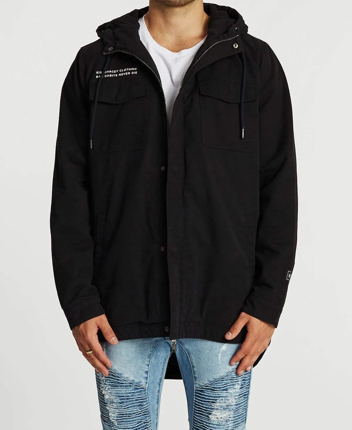 Granada Parker Jacket Jet Black sold by Neverland