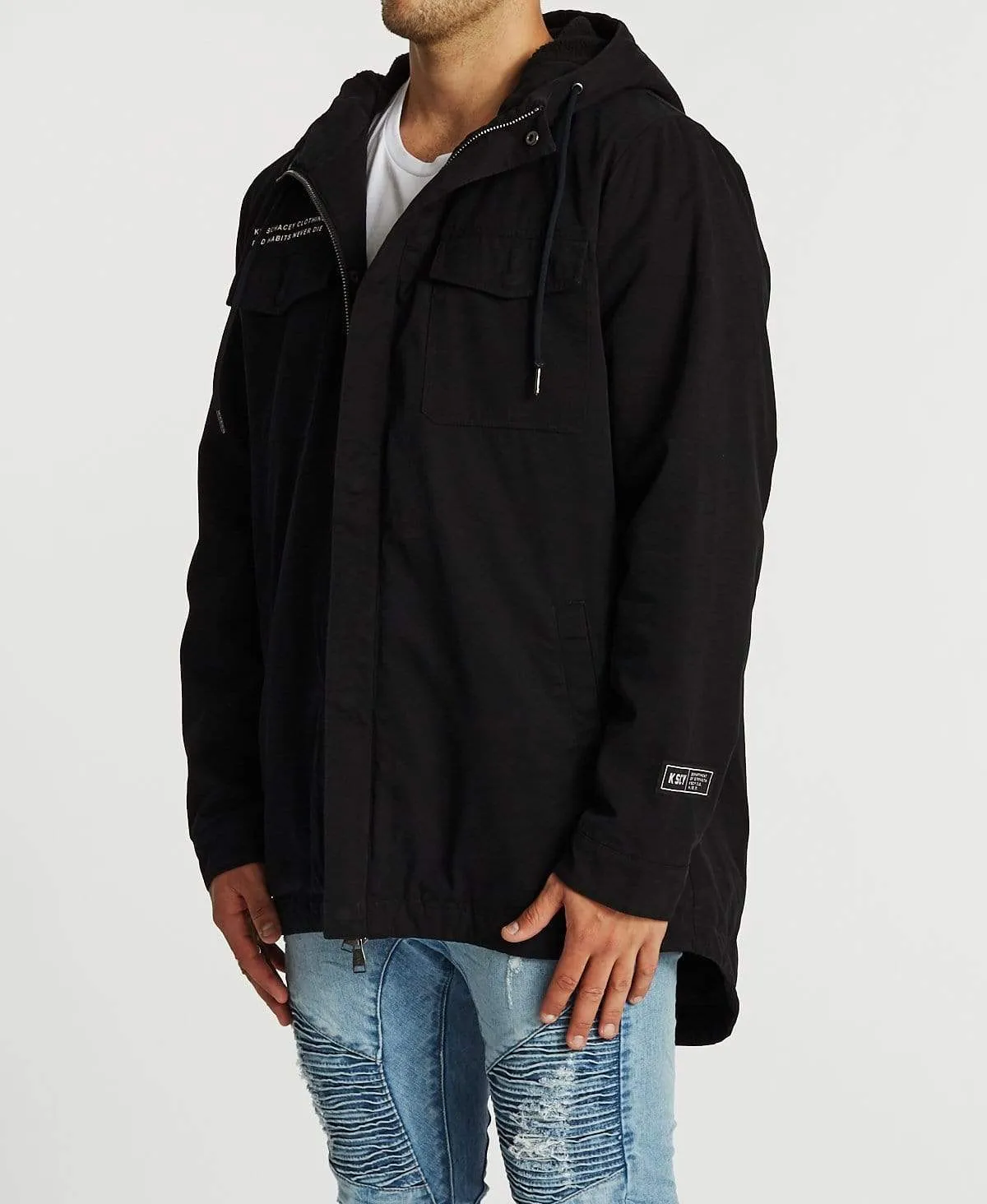 Granada Parker Jacket Jet Black sold by Neverland product image thumbnail 3