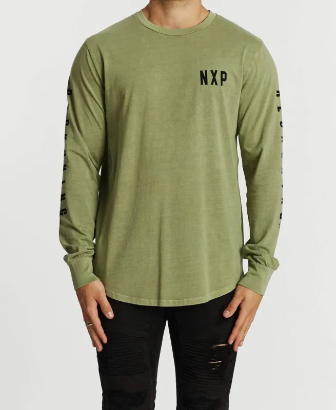 Reckoning Cape Back Long Sleeve T-Shirt Pigment Tea sold by Neverland