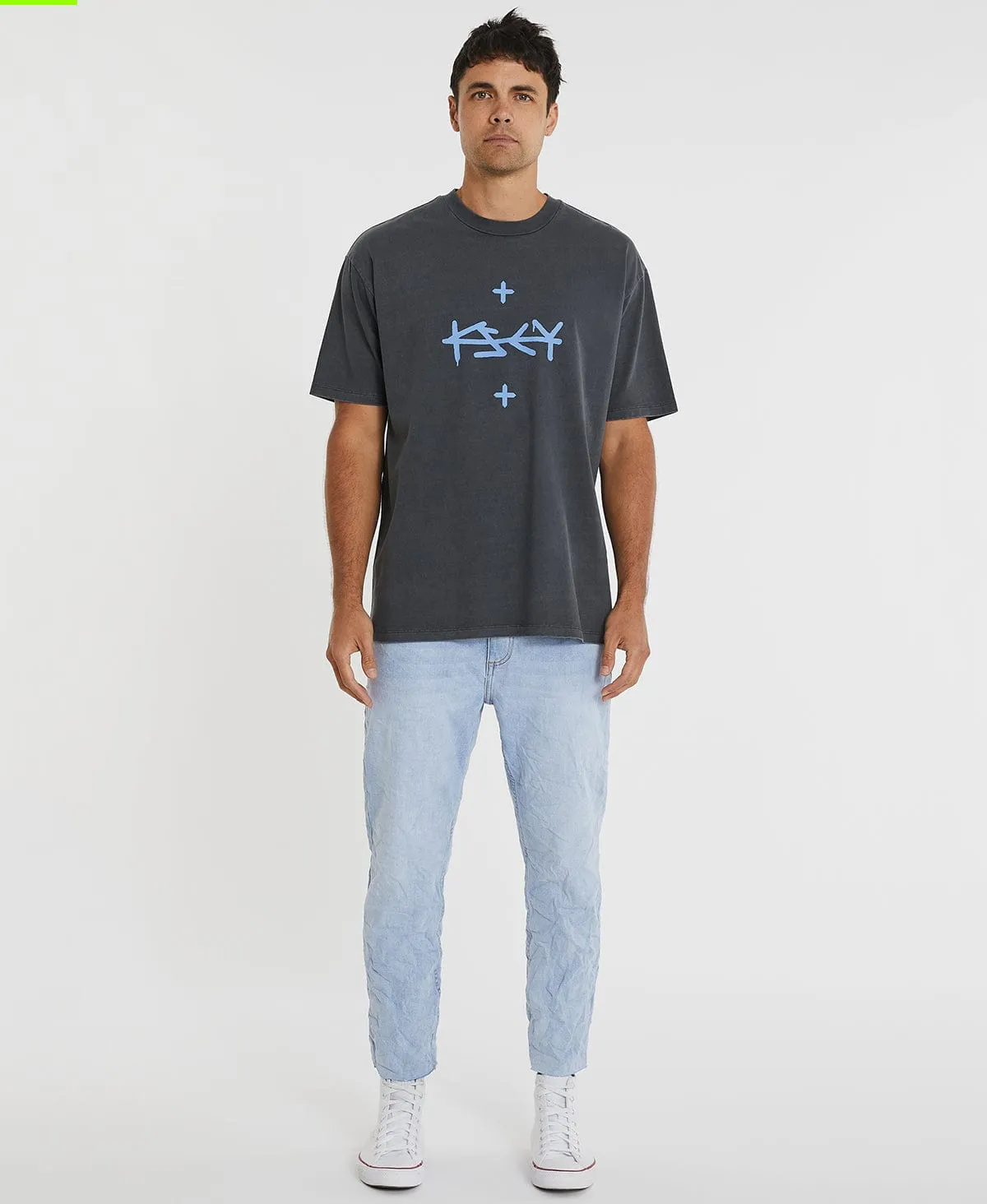 Plateau Heavy Box Fit T-Shirt Pigment Asphalt Grey sold by Neverland product image thumbnail 5