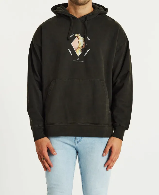 Delirium Slouch Pull On Hoodie Oil Green sold by Neverland