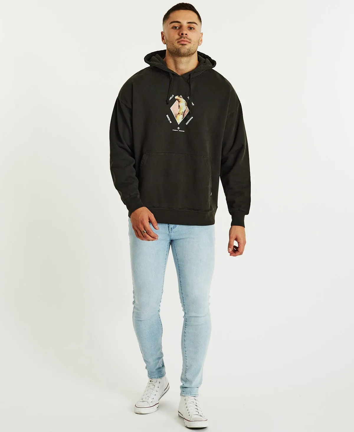 Delirium Slouch Pull On Hoodie Oil Green sold by Neverland product image thumbnail 4