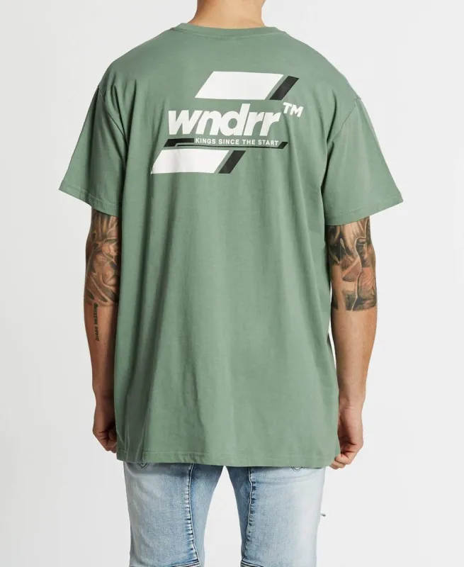 Across Custom Fit T-Shirt Olive sold by Neverland