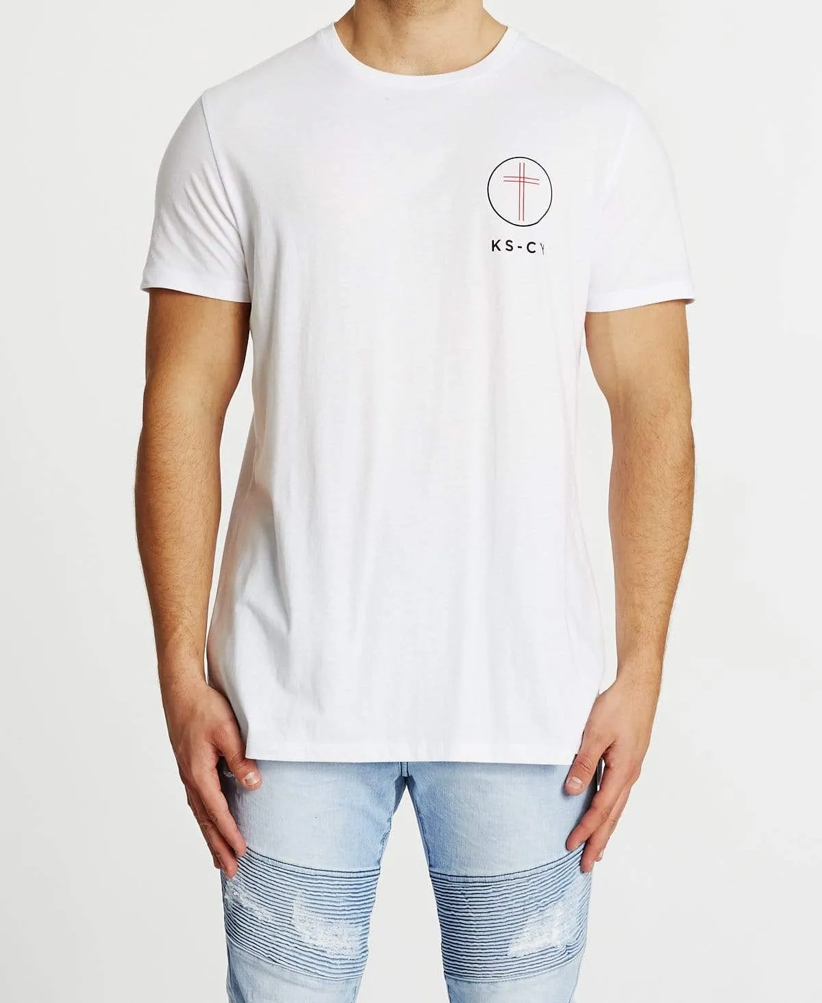 Novato Step Hem T-Shirt White sold by Neverland product image thumbnail 2