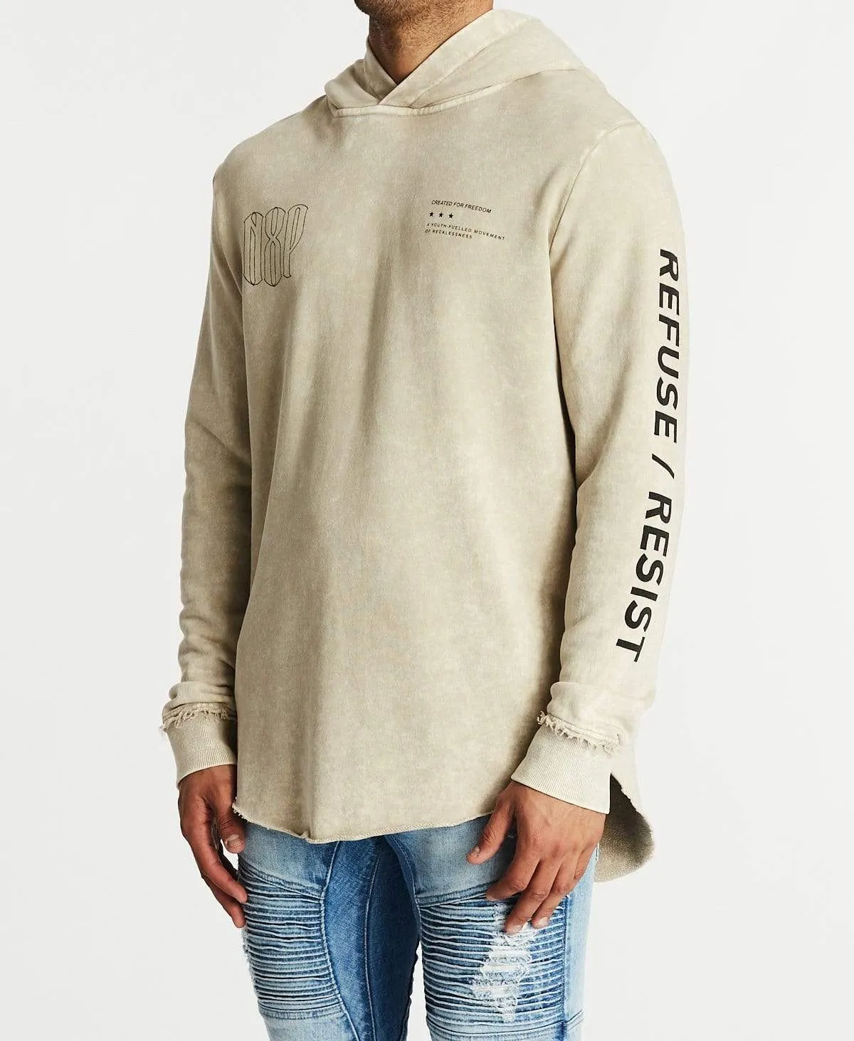 Weaponry Dual Curved Hoodie Acid Sand sold by Neverland product image thumbnail 4