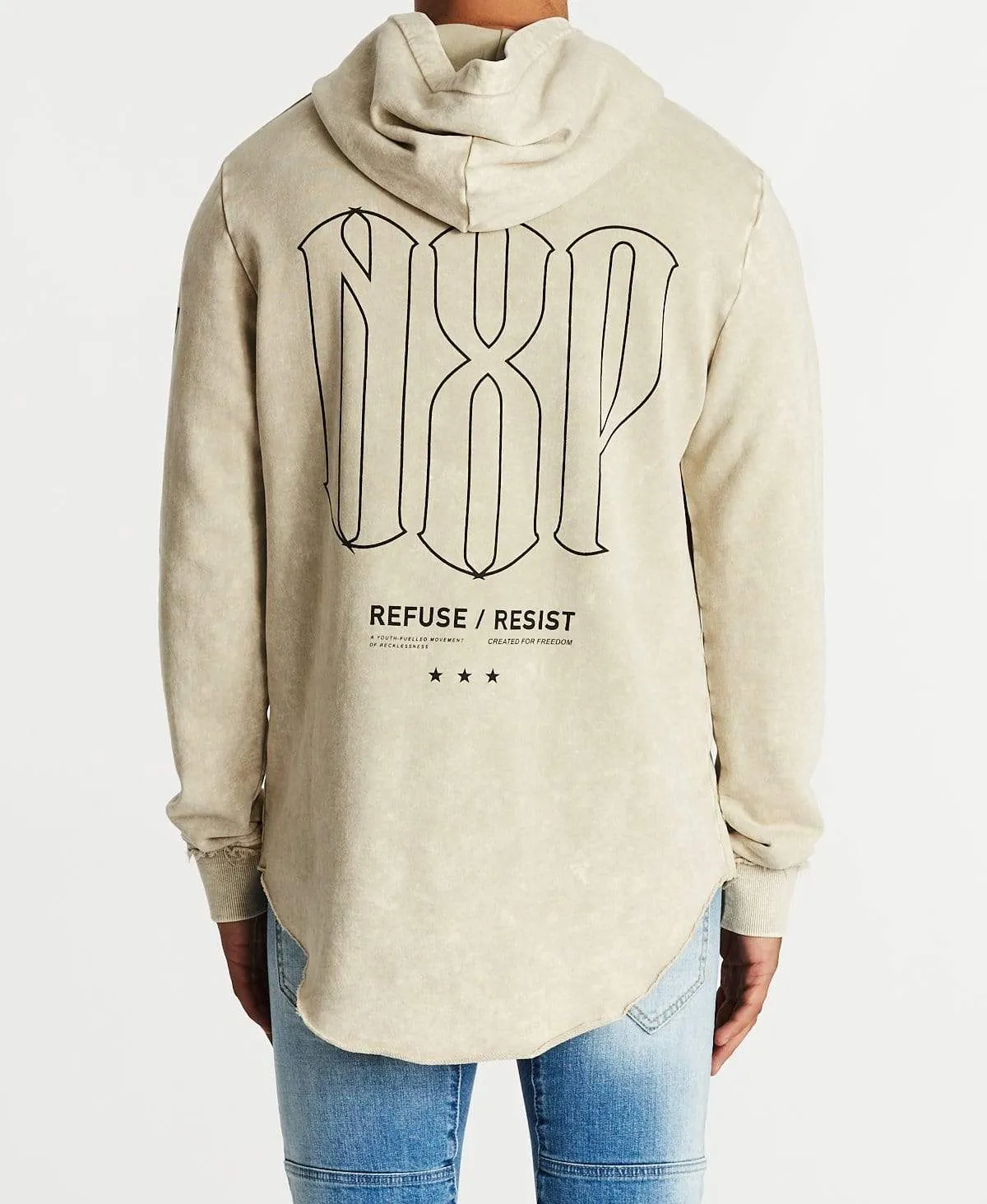 Weaponry Dual Curved Hoodie Acid Sand sold by Neverland