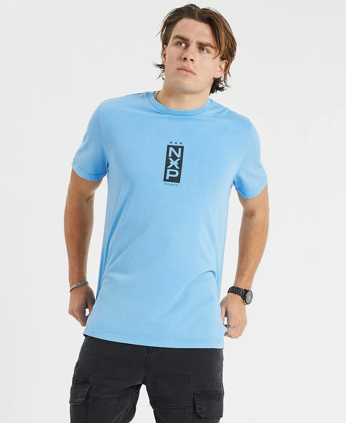 Boost Cape Back T-Shirt Pigment Azure Blue sold by Neverland product image thumbnail 5