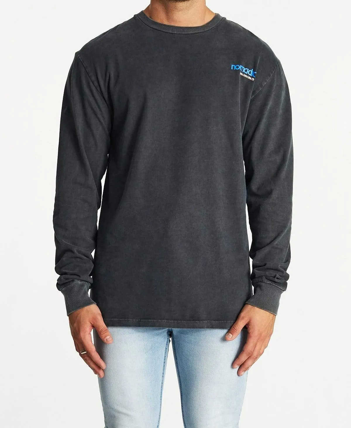 Fearsome Relaxed Long Sleeve T-Shirt Pigment Asphalt sold by Neverland product image thumbnail 2