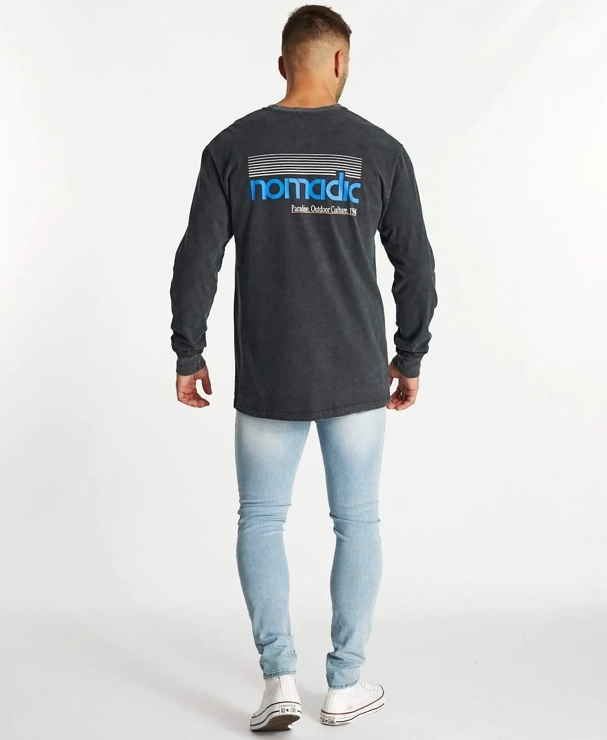 Fearsome Relaxed Long Sleeve T-Shirt Pigment Asphalt sold by Neverland product image thumbnail 5