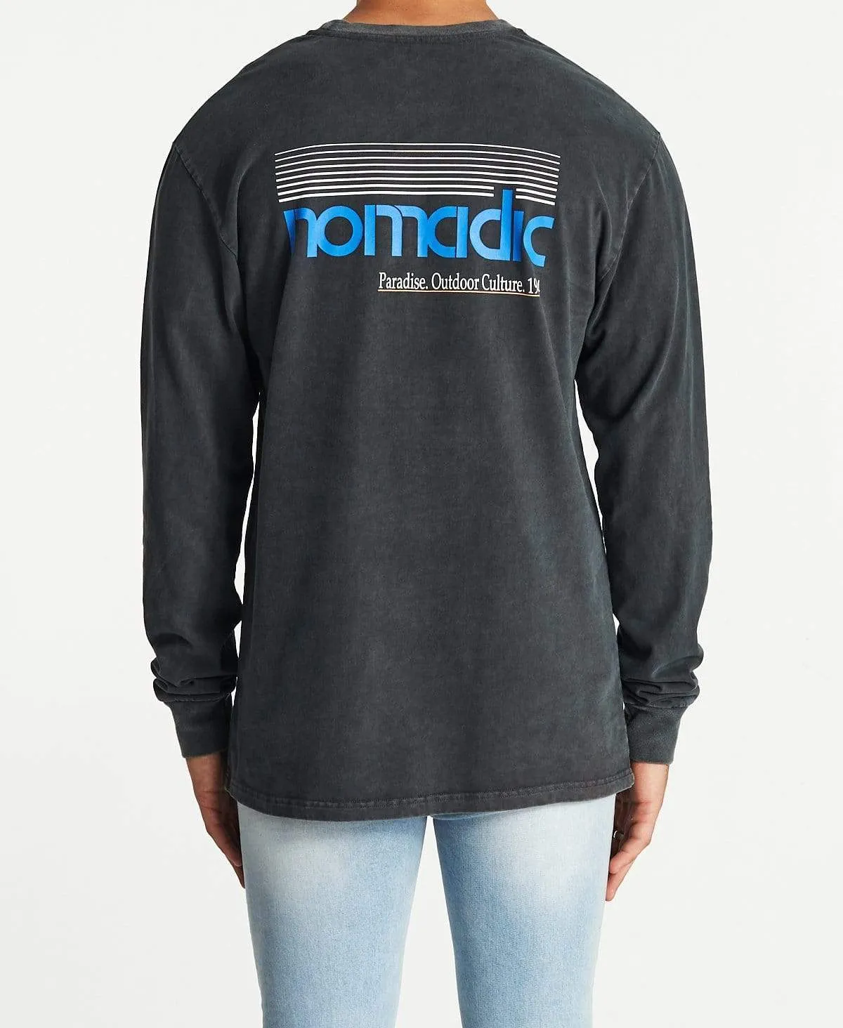 Fearsome Relaxed Long Sleeve T-Shirt Pigment Asphalt sold by Neverland