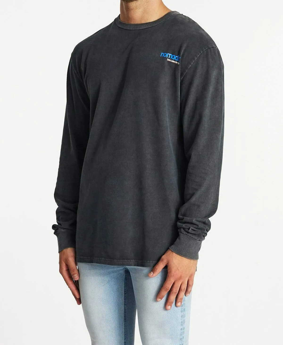 Fearsome Relaxed Long Sleeve T-Shirt Pigment Asphalt sold by Neverland product image thumbnail 3