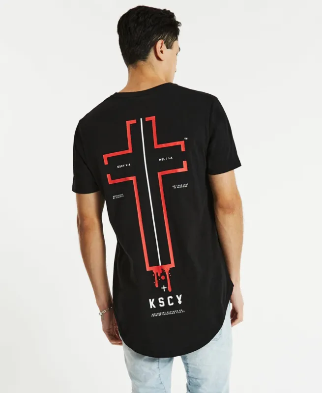 Blind Dual Curved T-Shirt Jet Black sold by Neverland